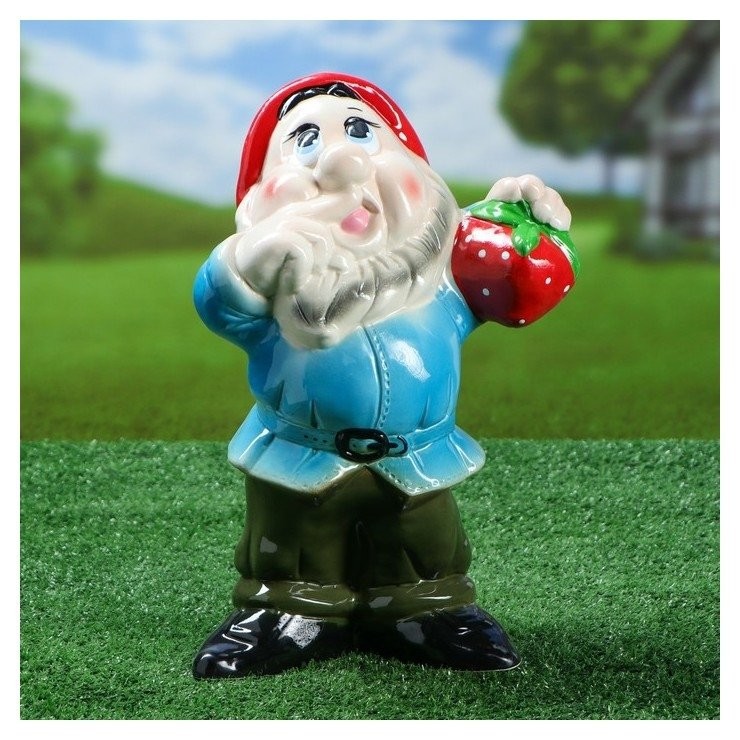 

Садовая фигура "Гном чихун", 36 см, Разноцветный