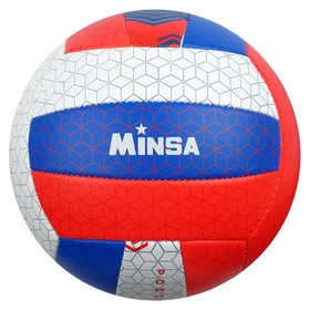 Мяч волейбольный Minsa «Россия», размер 5, 260 г, 2 подслоя, 18 панелей, Pvc, бутиловая камера Minsa
