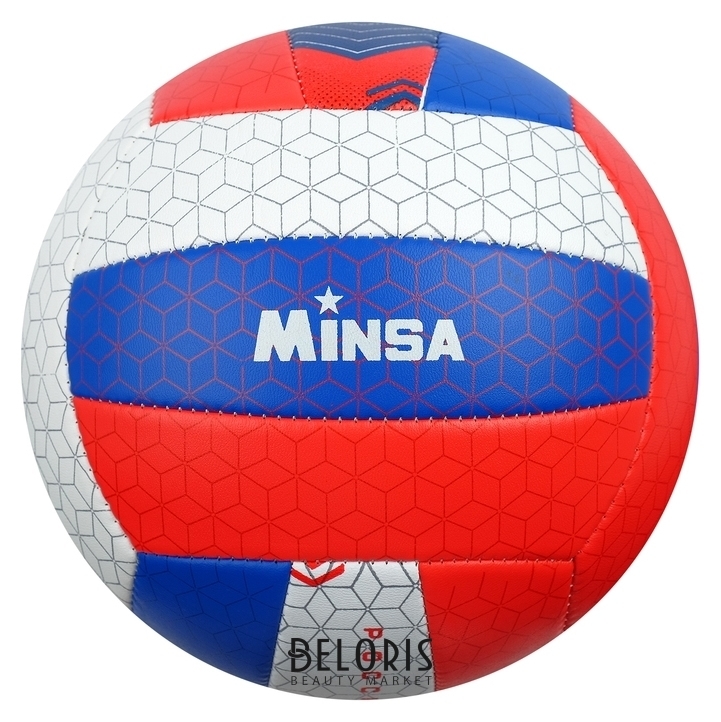 Мяч волейбольный Minsa «Россия», размер 5, 260 г, 2 подслоя, 18 панелей, Pvc, бутиловая камера Minsa