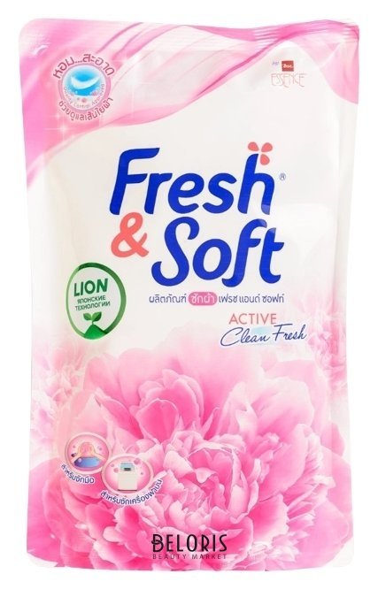 Гель концентрированный для стирки всех типов тканей Сладкий поцелуй Lion Thai Fresh&Soft