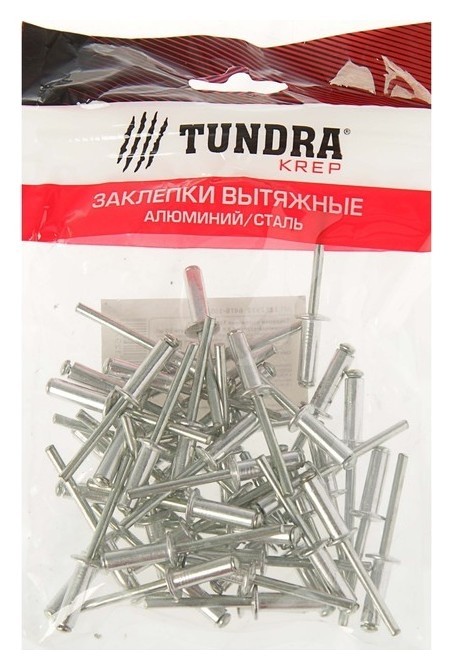 Заклёпки вытяжные Tundra Krep, алюминий-сталь, 50 шт, 4.8 х 16 мм