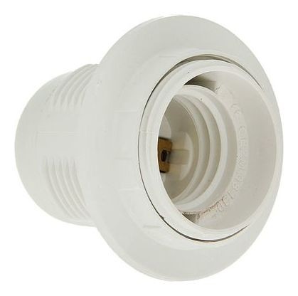 

Патрон Tdm, е27, с кольцом, термостойкий пластик, белый