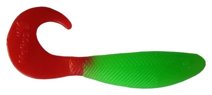 

Твистер Helios Hybrid 7,0 см Lime & Red Hs-13-021 (Набор 7 шт)
