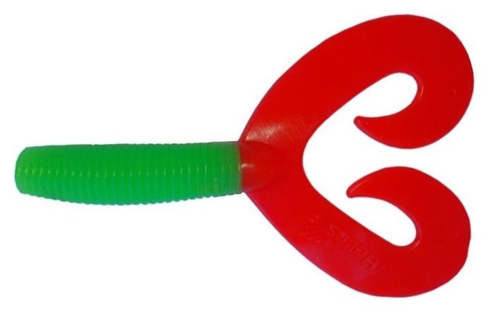 

Твистер Helios Credo Double Tail 7,5 см Lime & Red Hs-12-021 (Набор 7 шт)