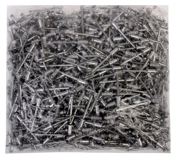 Заклёпки вытяжные Tundra Krep, алюминий-сталь, 4 х 8 мм, в пакете 1000 шт.