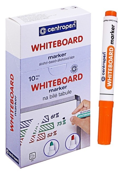 

Маркер для доски Centropen 8559, 2.5 мм, оранжевый