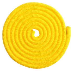 Скакалка гимнастическая утяжелённая, верёвочная, 2,5 м, 150 г, цвет жёлтый Grace dance