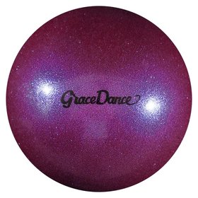 Мяч для художественной гимнастики, блеск, 16,5 см, 280 г, цвет сиреневый Grace dance