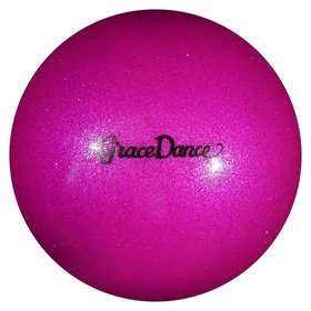 Мяч для художественной гимнастики, блеск, 16,5 см, 280 г, цвет розовый Grace dance
