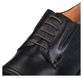 Набор шнурков для обуви, 10 шт, силиконовые, круглые, D = 3 мм, 3,5 см, цвет коричневый Onlitop