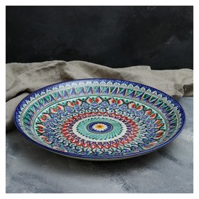 Ляган круглый «Риштанские мотивы», 41 см Риштанская керамика