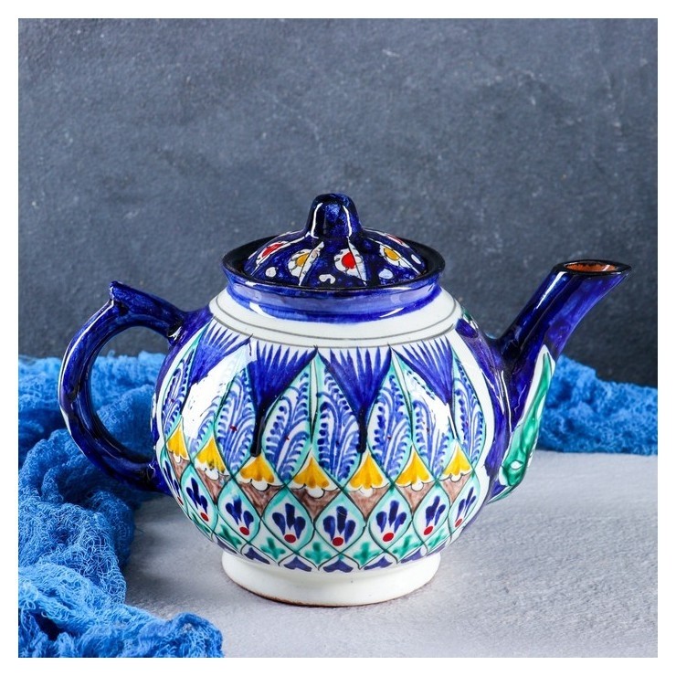 

Чайник керамический 1 л Цвет синий