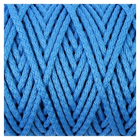 Шнур для вязания с сердечником 100% полиэфир, ширина 5 мм 100м/550гр (14 синий) Osttex