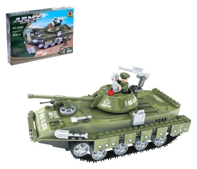 Конструктор «Танк», 213 деталей  Ausini