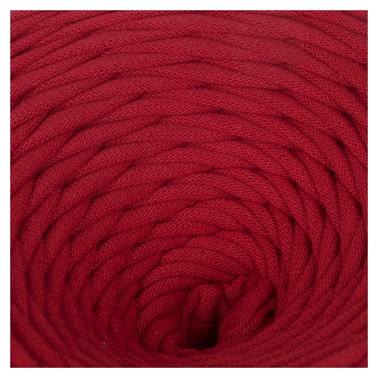 

Пряжа трикотажная широкая 50м/170гр, ширина нити 7-9 мм (330 винный), Бордовый