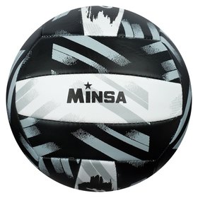 Мяч волейбольный Minsa Play Hard, размер 5, 260 г, 2 подслоя, 18 панелей, Pvc, бутиловая камера Minsa