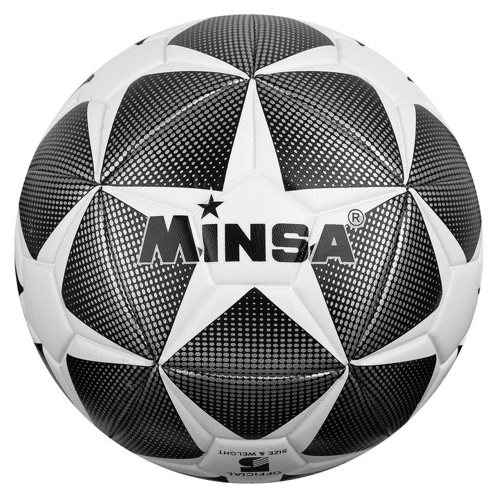 

Мяч футбольный Minsa, размер 5, 12 панелей, Tpu, машинная сшивка