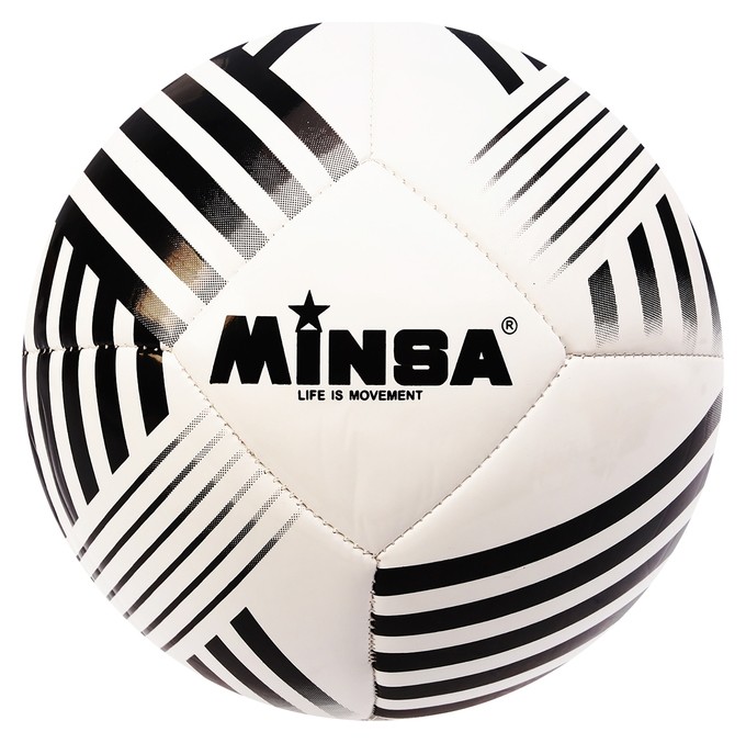 

Мяч футбольный Minsa, размер 5, 32 панели, PU, 4 подслоя, машинная сшивка, 320 г