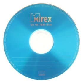 Диск Cd-r Mirex Standard, 48x, 700 Мб, конверт, 1 шт Mirex