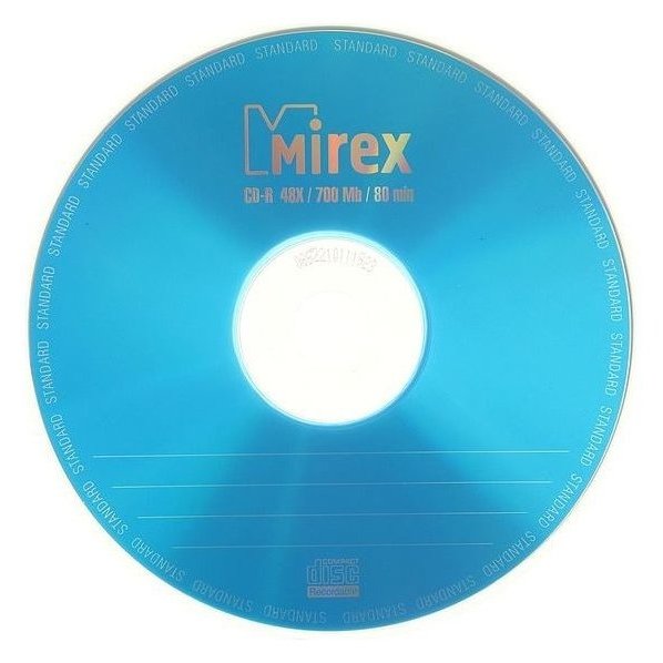 Диск Cd-r Mirex Standard, 48x, 700 Мб, конверт, 1 шт