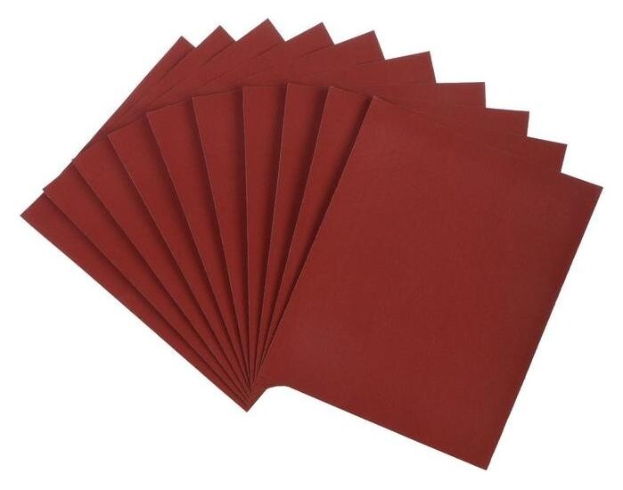 Шкурка шлифовальная в листах Lom, на бумажной основе водостойкая, 230 х 280, р240, 10 шт.  LOM