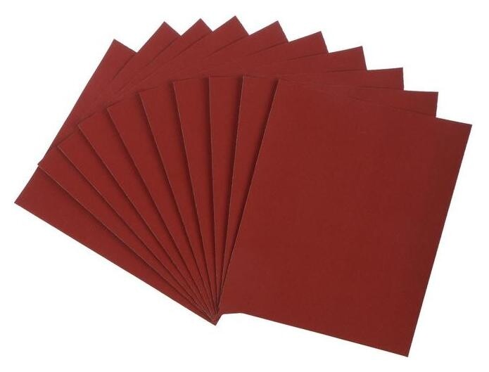 Шкурка шлифовальная в листах Lom, на бумажной основе водостойкая, 230 х 280, р600, 10 шт.  LOM