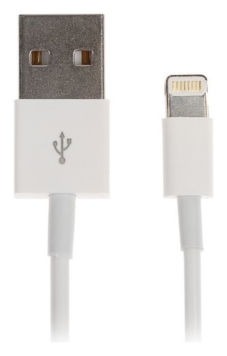 

Кабель Mirex, Lightning - Usb, 1 А, 1 м, белый