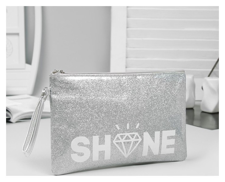 

Клатч "Shine", цвет серебристый, Серебро