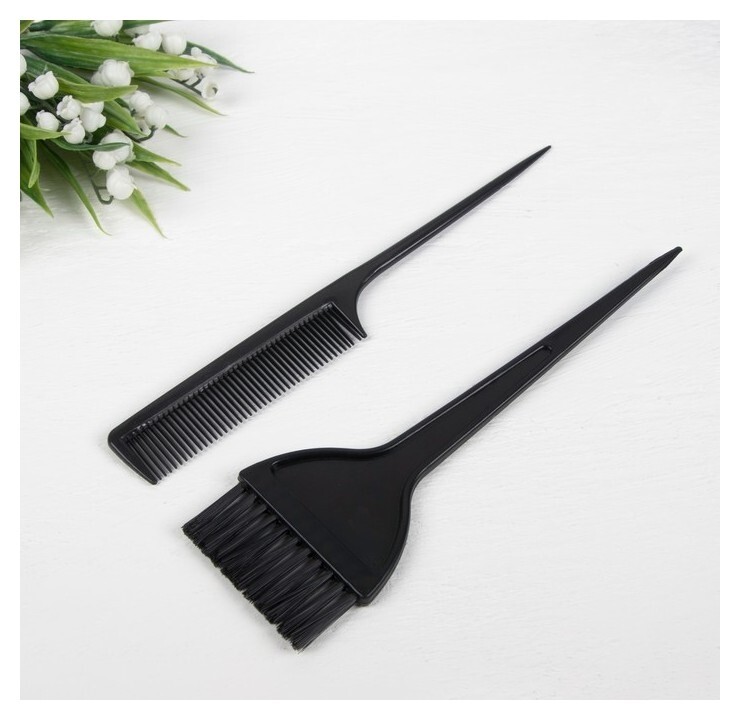 Набор для окрашивания, 2 предмета, цвет чёрный отзывы