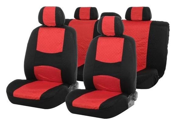 Авточехлы на сиденья Torso Premium универсальные, 9 предметов, чёрно-красный Av-5