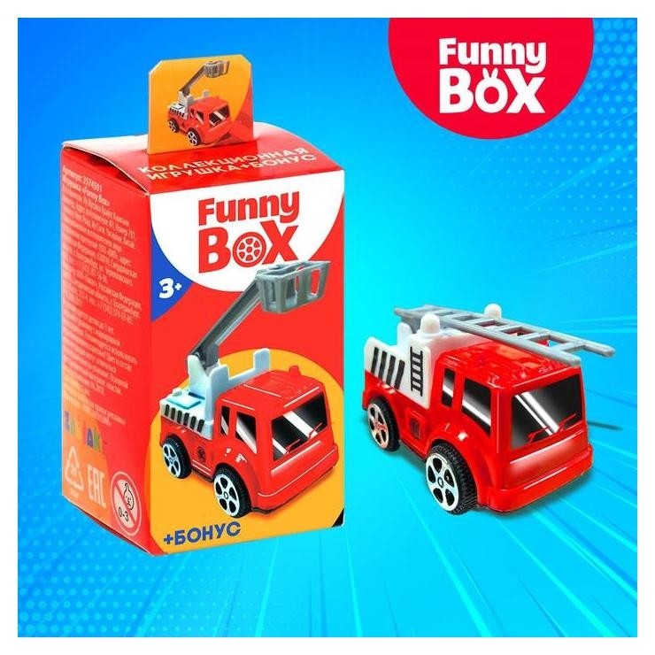 Игровой набор Funny Box Пожарная техника карточка фигурка лист наклеек 107₽