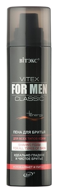 Пена для бритья для всех типов кожи Белита - Витекс Vitex for Men classic