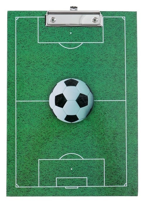 Планшет с зажимом А4, ламинированный картон канцбург «Футбол»