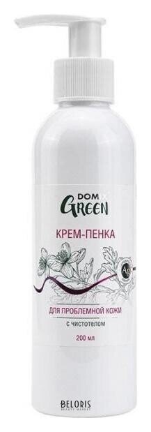 Крем-пенка для проблемной кожи с чистотелом и наносеребром Domix Green Professional Серебряная линия