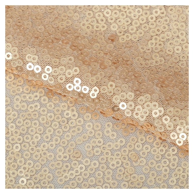 Ткань для пэчворка «Матово‒золотая» пайетки, 33 × 33 см