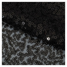 Ткань для пэчворка «Черная» пайетки, 33 × 33 см Арт узор