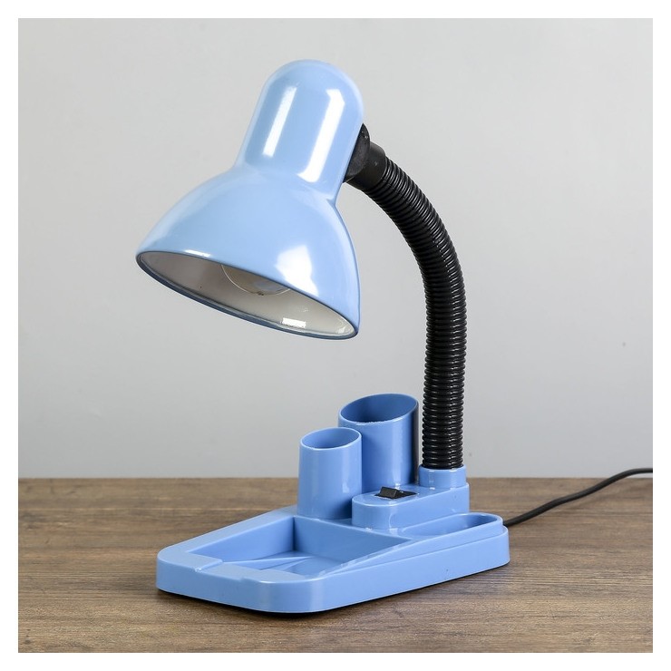 

Лампа настольная "Мудрец" Е27 40w, 220в синий 18х11,5х33 см