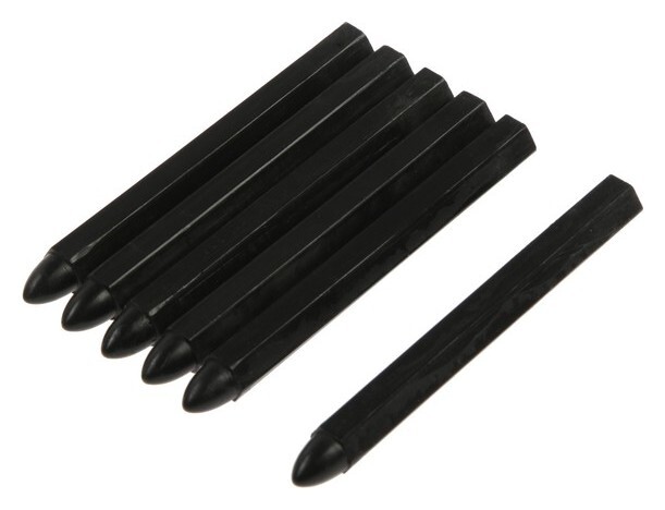 Мелки разметочные Matrix, 120 мм, восковые, черные, в упаковке 6шт.  Matrix (Матрикс)