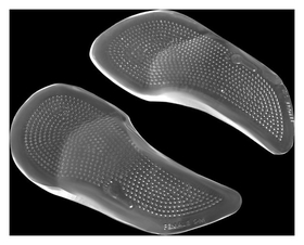 Полустельки для обуви, на клеевой основе, силиконовые, пара, цвет прозрачный Onlitop