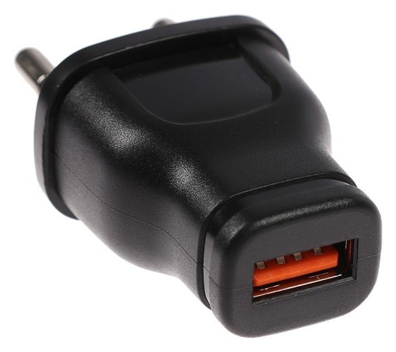 

Сетевое зарядное устройство Luazon, модель Lpa-18, Usb, 1 А, чёрное, Чёрный