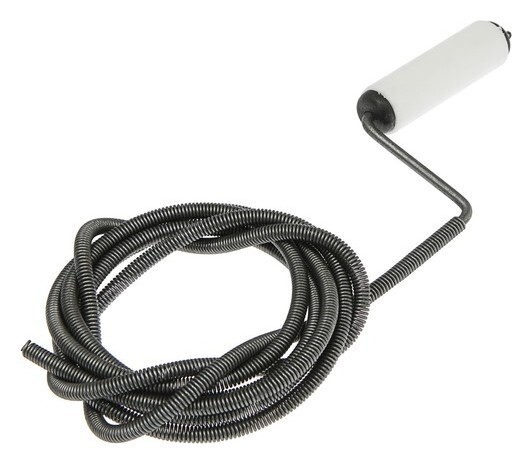 Трос сантехнический "Стм", с вращающейся ручкой, D=6 мм, L= 2 м  