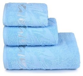 Полотенце махровое «Brilliance» 50х90 см, цвет голубой, 400 гр/м2 Cleanelly