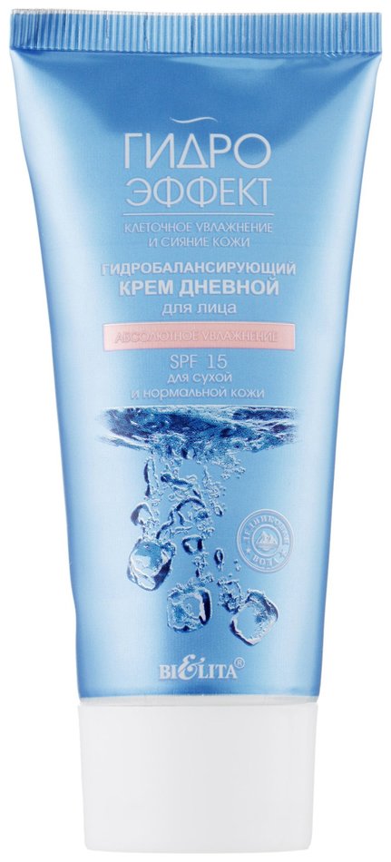 Отзыв на Крем для лица дневной гидробалансирующий Абсолютное увлажнение для сухой и нормальной кожи Гидроэффект Spf 15