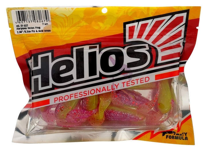 

Лягушка Helios Frog 6,5 см Fio & Acid Lemon Hs-21-027, набор 7 шт.