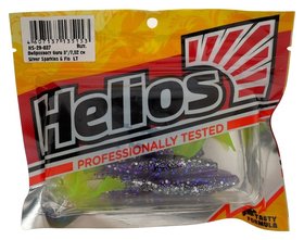 Виброхвост Helios Guru 7,6 см Silver Sparkles & Fio LT Hs-29-037, набор 9 шт. Helios