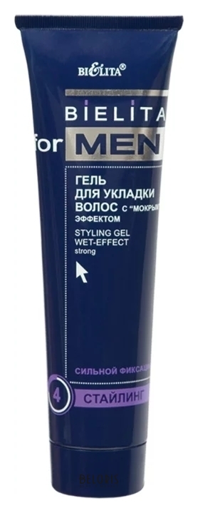 Гель для волос для укладки Суперсильной фиксации с мокрым эффектом for Men Белита - Витекс Belita for Men Основной уход