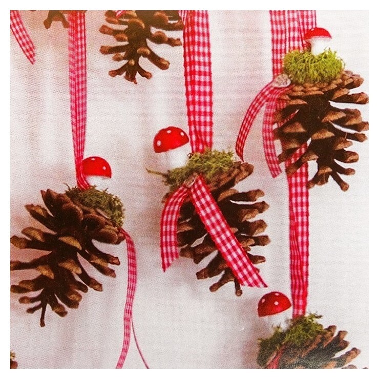 Набор для создания подвесной ёлочной игрушки из шишек «Прелесть»  Школа талантов