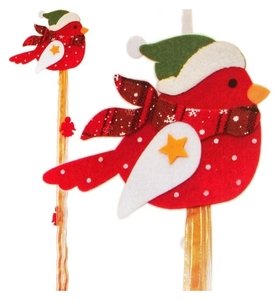 Набор для создания новогодней подвески «Птичка в шапочке» Школа талантов