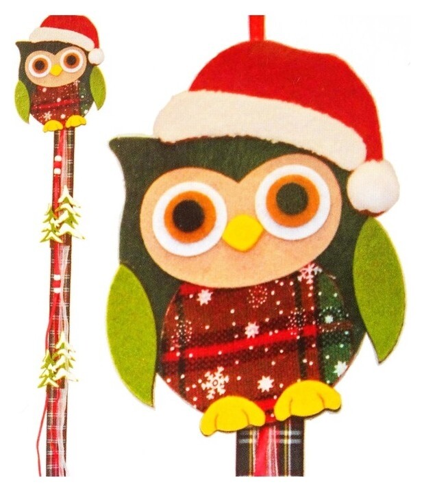 Набор для создания новогодней подвески «Совушка в шапочке» Школа талантов