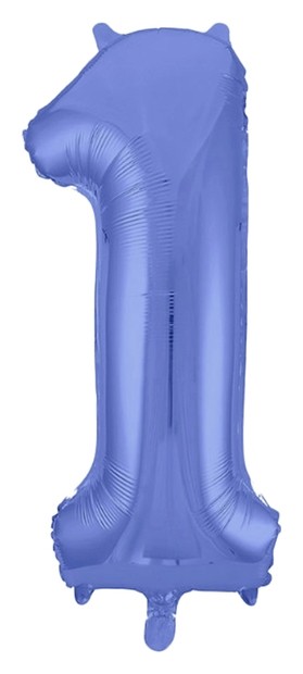 

Шар фольгированный 40" «Цифра 1», цвет синий, Slim, Фиолетовый